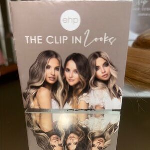 ehP (easy hair pro) 18 inch Clip in Human Hair Extensions. Cream Puff